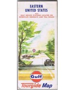 Gulf Tourgide Map Eastern United States 1968 - £5.20 GBP