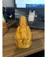 3D Printed 4&quot; Star Wars Darth Vader Inspired Buddha Figure Gold PLA Plastic - $215.50 MXN