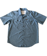 Orvis Performance Blue Plaid Fishing Golf Hiking Athletic Short Sleeve S... - £18.97 GBP