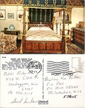 California San Simeon William Hearst Bedroom Posted 1977 Vintage Postcard - £7.34 GBP