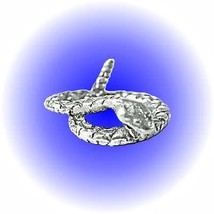 Coiled Rattle Snake Pewter Figurine - Lead Free. - $23.16