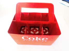 Coca Cola Coke King Size Red Plastic 6-Pack Carrier Carton Return  Bottl... - $24.75