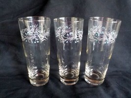 3 Vintage Homer Laughlin CELESTE Iced Tea Glasses 12oz 6 3/4&quot; tall - £11.94 GBP