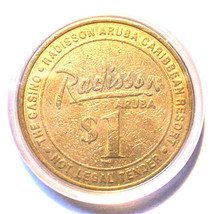 (1) $1. Radisson Casino Gaming Token - Chip - Aruba - £7.87 GBP