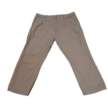 Wrangler Pants Jeans Mens 40x29 Carpenter Khaki Beige Work Casual Straight Leg - £19.71 GBP