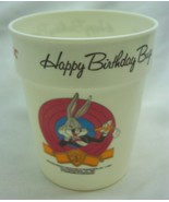 WB Looney Tunes BUGS BUNNY Happy Birthday Elmer Fudd Plastic Children&#39;s Cup - £11.69 GBP