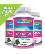 Acai Berry Max Detox Dietary Capsules For Colon Cleansing, 60 Caps x 3 - £44.26 GBP