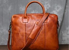  Men Briefcase Leather Made Fashion Shoulder Bag Crossbody Bag/25 - $230.00