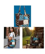 N.GIE QUILTED PEACE SIGN HOBO/TOTE BAG - $10.00
