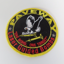 USAF US Air Force Paveway Laser Guided Bombs Patch &quot;One Bomb, One Target&quot; VTG - £15.53 GBP