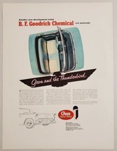 1955 Print Ad Geon Polyvinyl Materials BF Goodrich Chemical Ford Thunderbird  - £15.94 GBP