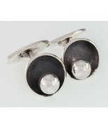 Karl Gustav Hansen Sterling Silver Antiqued Modernist Cufflinks Gorgeous! - €375,28 EUR