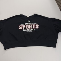 Augusta Sandford Sports Academy Volleyball Women’s 2XL Black Cropped Sweatshirt image 14