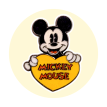 Mickey Mouse Disney Pin: Yellow Heart - $240.44 MXN