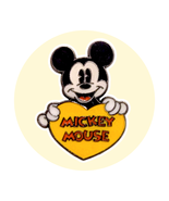 Mickey Mouse Disney Pin: Yellow Heart - $17.74 CAD