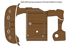 2000-2003 Sea Ray Sundancer 410 Swim Platform Cockpit Pad Boat EVA Teak ... - £1,354.10 GBP