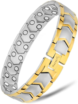 ® Ultra Strength Magnetic Bracelet - Stainless Steel  for Men - Adjustable  - £63.93 GBP