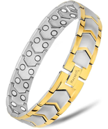 ® Ultra Strength Magnetic Bracelet - Stainless Steel  for Men - Adjustable  - £64.08 GBP