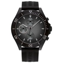 Tommy Hilfiger Hombre Cuarzo Negro Correa Silicona Dial Negro 46mm Reloj 1791921 - £98.94 GBP