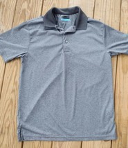 PGA Tour Golf Polo Shirt Mens Size Small Heather Gray Short Sleeve Moist... - £7.74 GBP