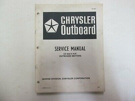 1982 Chrysler Fuoribordo 3.5 4 HP Servizio Riparazione Negozio Manuale Sia 3867 - £15.80 GBP