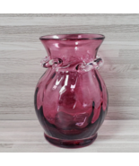 Cranberry Red Small Handblown Art Glass Bud Vase - $31.50