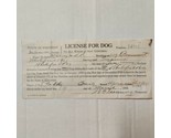 State Of Wisconsin USA License For Dog &quot;PADDY&quot; - March 1935 Vintage Dog ... - $71.28