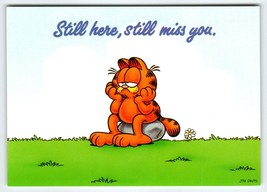 Garfield Cat Postcard Still Here Still Miss You Jim Davis 1978 Tabby Cartoon NOS - £6.42 GBP