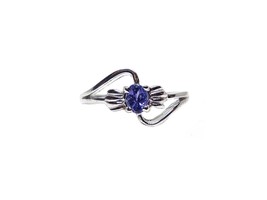 Mini Délicat Tanzanite Bague 925 Argent Delicat Mini Décembre Bague - £34.98 GBP