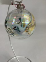 Gigi Clear Ball Christmas Ornament With Doves And Mistletoe (enamel) - $12.86