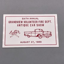 Vintage Grandview Pennsylvania Antigüedad Coche Show Metal Placa Insignia 1989 - £25.52 GBP