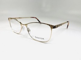 New SPEKTOR Eyewear SK-724 Gold Eyeglasses 54/17/140 - $461.74 MXN