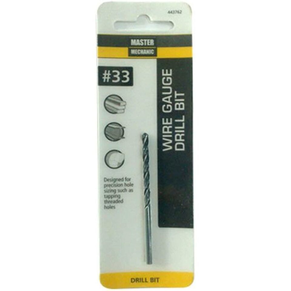 DISSTON COMPANY 443762 Mm#33 Wire Ga Drill Bit, - $16.69