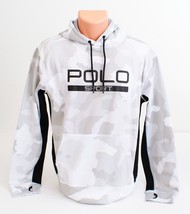 Polo Sport Ralph Lauren White &amp; Gray Hooded Sweatshirt Hoodie Men&#39;s Smal... - $108.89