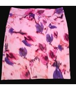 Calvin Klein Skirt Size 8 Dye Tie Back Zip Pocket  Lined Slit Cotton Pencil - £11.67 GBP
