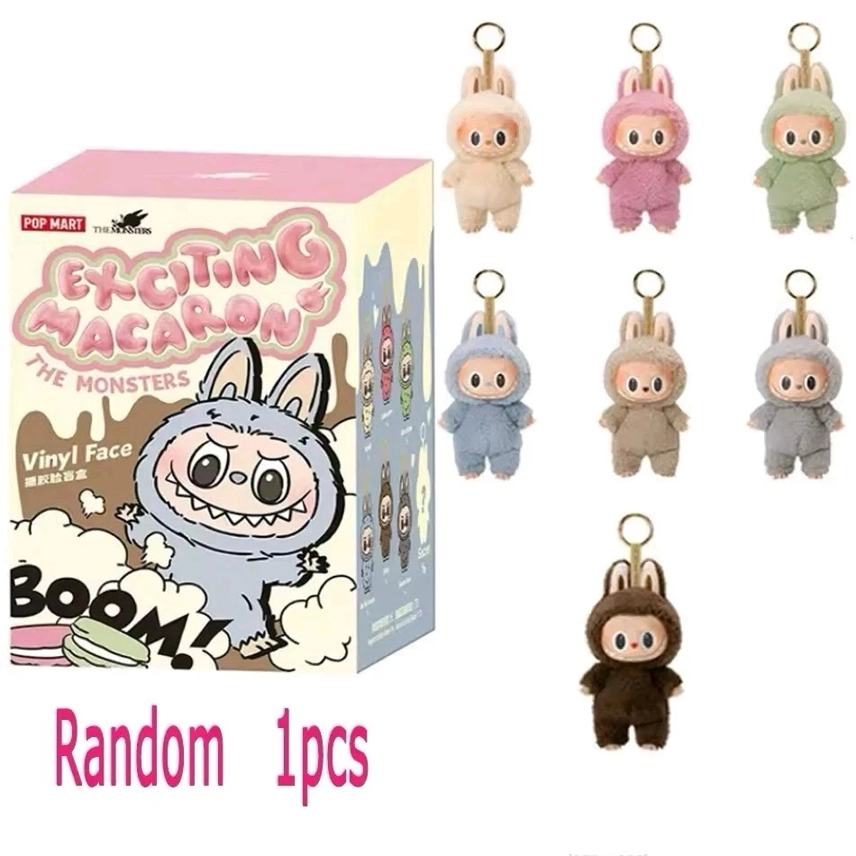LABUBU The Monsters Exciting Macaron Pendant Plush Sealed Bag Gift -Unbr... - $37.97 CAD