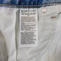 Old Navy RN#54023 Women's Blue Cotton Blend Frayed Bottom Denim Skirt Size 14 image 4