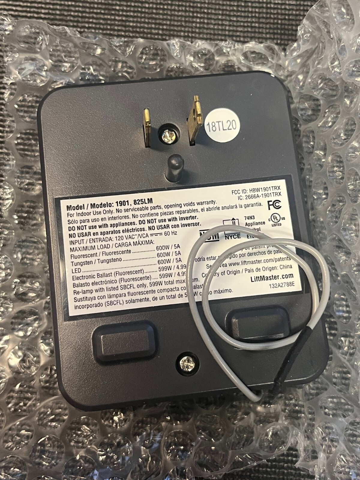 LiftMaster 825LM Remote Light Control Item image 2