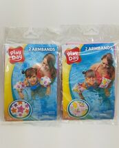 (Lot of 2) PLAY DAY 2 Armbands Inflatables Armbands-Pink Stars &amp; Flamingos - $8.99