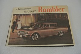 Rambler 1962 Car Sales Brochure Fold Out Specifications Ephemera Vtg Auto - $14.49