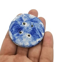 1 Pc Novelty Round Handmade Ceramic Sewing Buttons, Extra Large For Coat... - £5.99 GBP