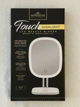IMPRESSIONS VANITY Company Touch Highlight LED Makeup Mirror New In Box - £27.18 GBP
