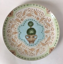 Suzanne Nicoll Andrea by Sadek Hedge Wood Decorative Wall Plate Topiary 10&quot; - £20.00 GBP