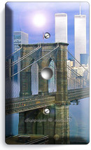 Nyc New York City Brooklyn Bridge Twin Towers Light Dimmer Cable Plate Art Decor - £8.91 GBP
