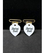 Set 2 Barbie Doll Metal Heart Clothing Suspender Clips Repurpose Sewing ... - $176.34 MXN