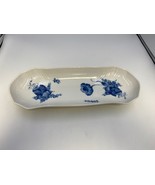 Royal Copenhagen Denmark BLUE FLOWERS CURVED Long Rectangular Serve Dish... - $229.99