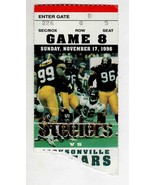 Nov 17 1996 Jacksonville @ Pittsburgh Steelers Ticket Jerome Bettis 53 Y... - £15.77 GBP