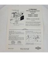 Vintage Powr Kraft 144200 144254 145200 145254 Oper Maint Instructions - €9,44 EUR