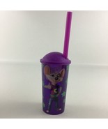 Chuck E Cheese Collectors Cup Purple Super Star Mouse Straw 2019 CEC - $14.80