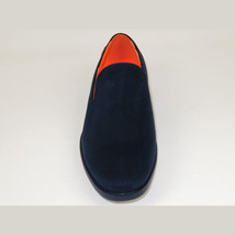 Men Tayno Dressy Casual Soft Suede Comfortable Slip on Loafer #ALPHA S Navy image 3